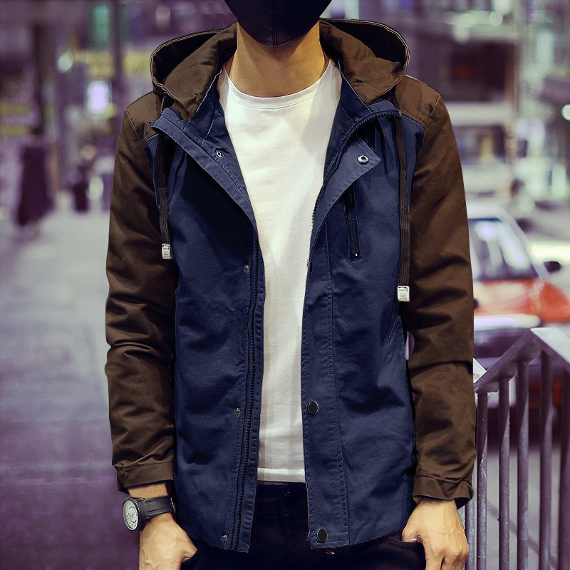 2016春季新款男士連帽夾克休閒外套韓版男裝潮男外套廠傢直銷工廠,批發,進口,代購