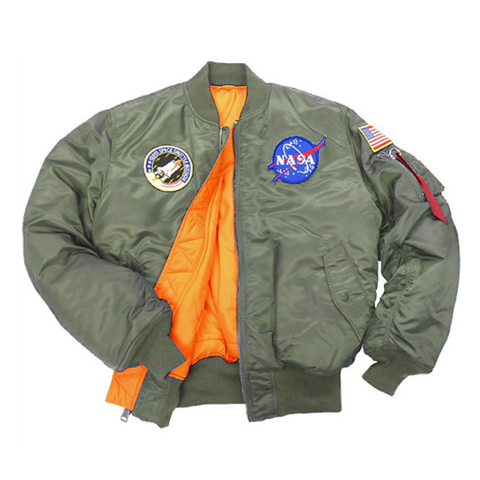 佳仕琪出品 NASA MA1太空總署貼章空軍夾克飛行服外套MA-1大碼工廠,批發,進口,代購