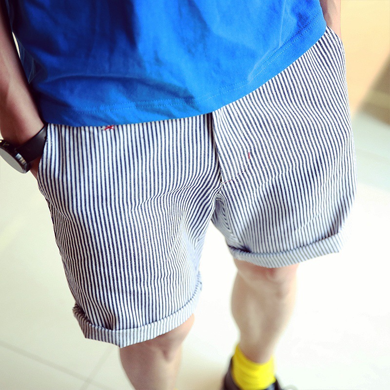 男士休閒褲長褲 薄款  夏季新款 簡單條紋 休閒短褲 潮工廠,批發,進口,代購