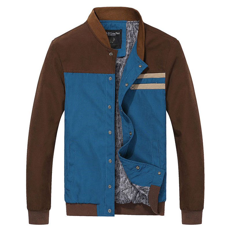 2015秋季新款品牌男式夾克衫 熱銷拼接修身於東棒球衫男式夾克批發・進口・工廠・代買・代購