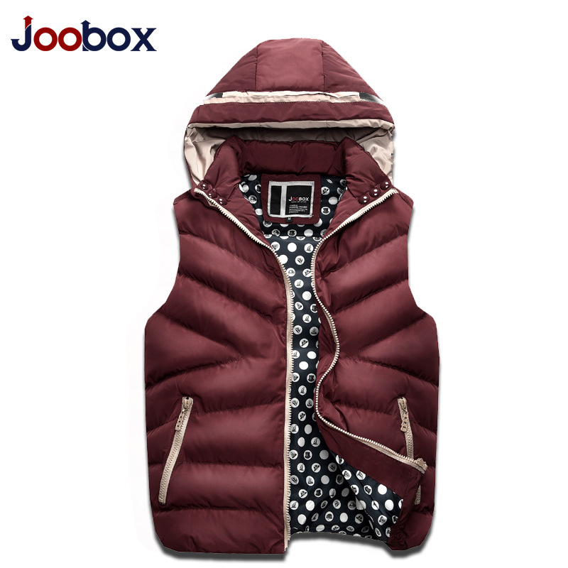 JOOBOX秋冬新款男式休閒馬甲 男士可脫卸帽馬夾品牌男裝廠傢直銷工廠,批發,進口,代購