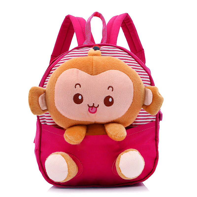 新款韓版卡通幼兒園書包 小猴子雙肩包 可愛新款阿路兒童背包廠傢批發・進口・工廠・代買・代購