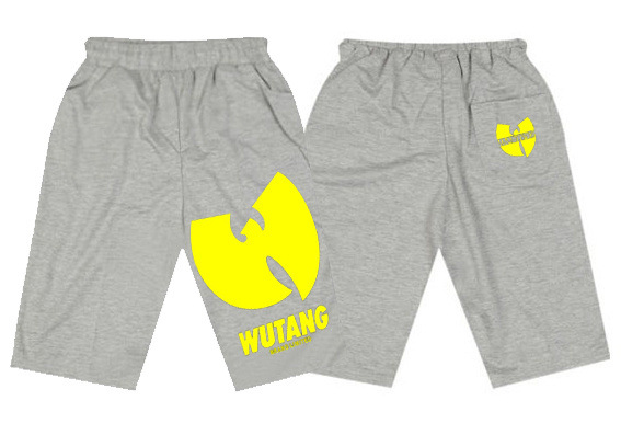 wutang 潮男夏裝七分中褲運動休閒寬松沙灘褲嘻哈男士衛褲純棉工廠,批發,進口,代購