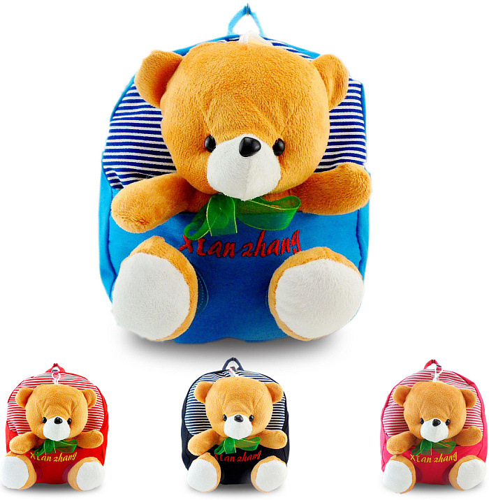 韓版精品熱賣小熊帆佈卡通雙肩包2-6周歲兒童玩具書包批發・進口・工廠・代買・代購