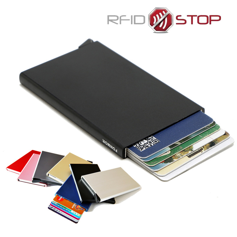 防RFID NFC卡包 現貨批發多功能防盜卡盒 時尚金屬卡包 可定製批發・進口・工廠・代買・代購