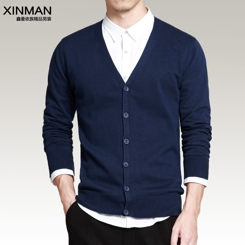 預售2016秋季新款男士V領針織開衫薄款男式韓版毛衣外套男裝工廠,批發,進口,代購