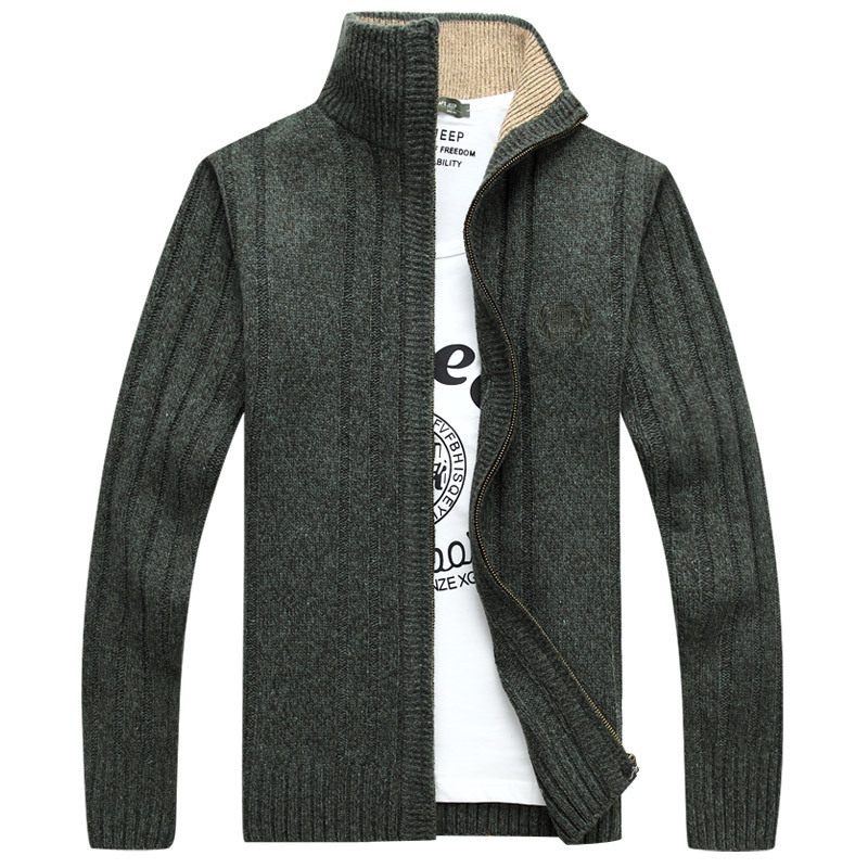 2016年秋季男裝戰地吉普男士毛衣韓版純色休閒立領針織開衫男外套工廠,批發,進口,代購