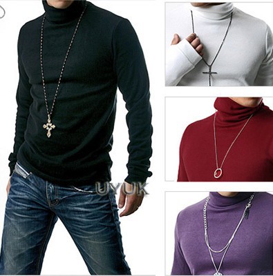 2011春裝爆款 韓版修身男士連身手套針織打底衫 韓版針織衫工廠,批發,進口,代購