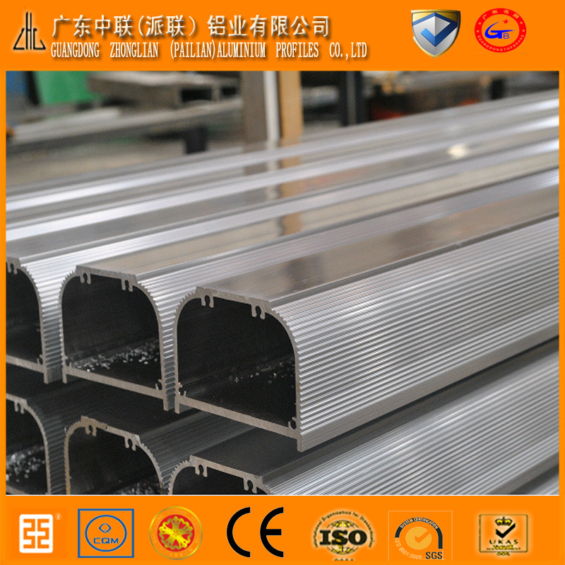供應精拉管鋁型材 提供鋁合金陽極氧化 來圖開模定製半圓形異形管批發・進口・工廠・代買・代購