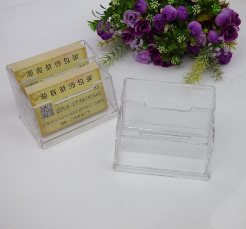 透明有機玻璃 名片座  名片架盒 首飾飾品架 辦公用品批發批發・進口・工廠・代買・代購