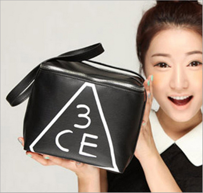 韓國stylenanda 3CE 三隻眼箱型化妝包大容量收納包洗漱包旅行包工廠,批發,進口,代購