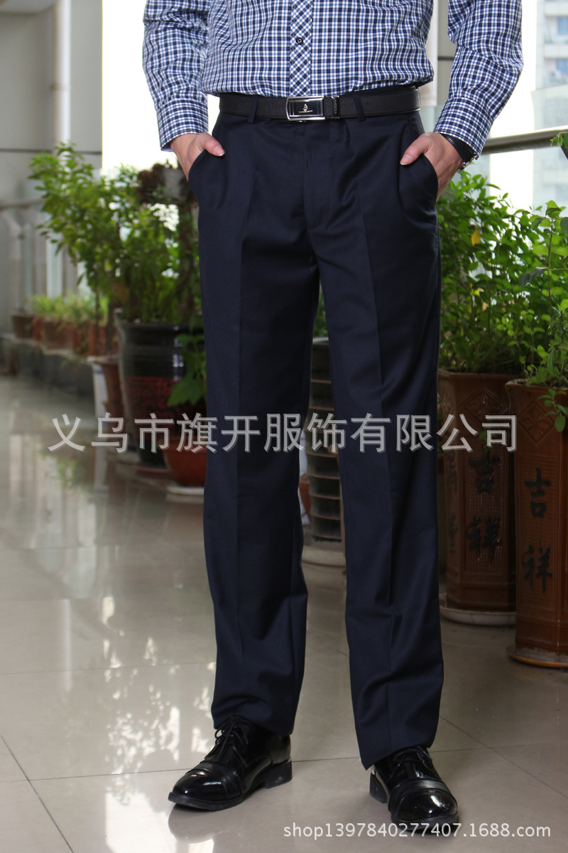 批發男裝新款西裝褲 男士時尚簡約休閒褲子  男裝定做  藍色厚款批發・進口・工廠・代買・代購