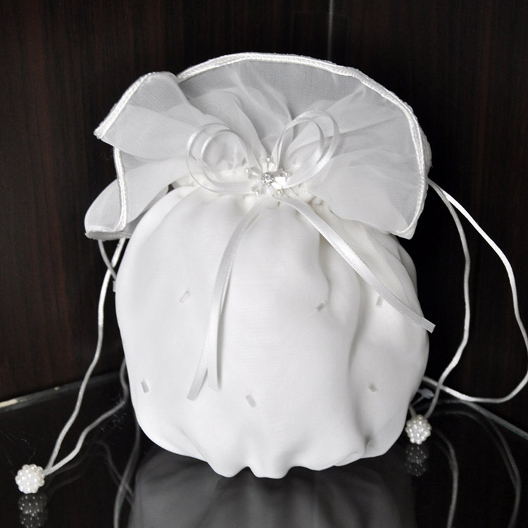 ellie's bridal外貿原單 新娘蛇腹帶西式花包 首飾袋 喜糖袋工廠,批發,進口,代購