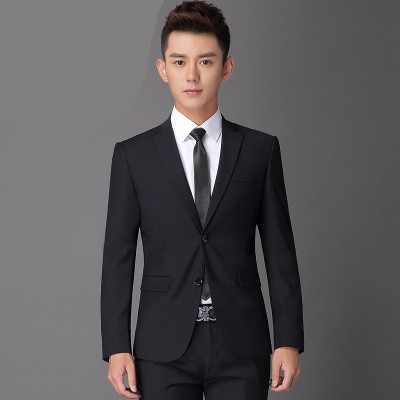 新款韓版男士西裝套裝修身新郎禮服三件套青年商務職業裝工廠,批發,進口,代購