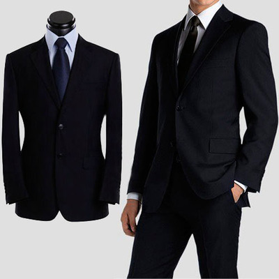 2015新款春款男西服套裝商務製服職業裝上班麵試正裝修身黑色西裝工廠,批發,進口,代購