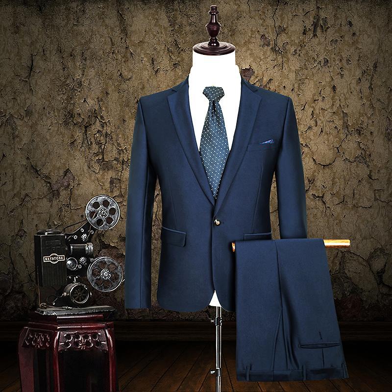2016春秋款男士商務西服套裝純色西服西裝褲兩件套正裝工廠,批發,進口,代購