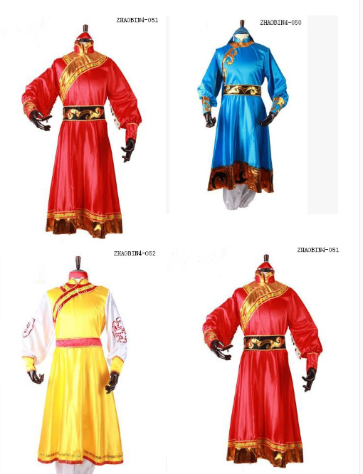 特價藏袍男裝藏族舞蹈演出服裝男舞臺舞蹈表演服裝蒙古服舞臺演工廠,批發,進口,代購