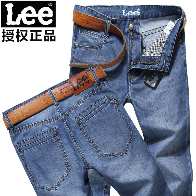 Lee男士牛仔褲新款超薄中腰直筒牛仔褲大碼商務男裝專櫃正品批發批發・進口・工廠・代買・代購