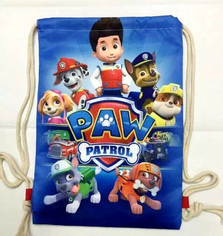 狗狗巡邏隊paw patrol  卡通外貿雙麵印刷束口抽繩袋雙肩書包工廠,批發,進口,代購