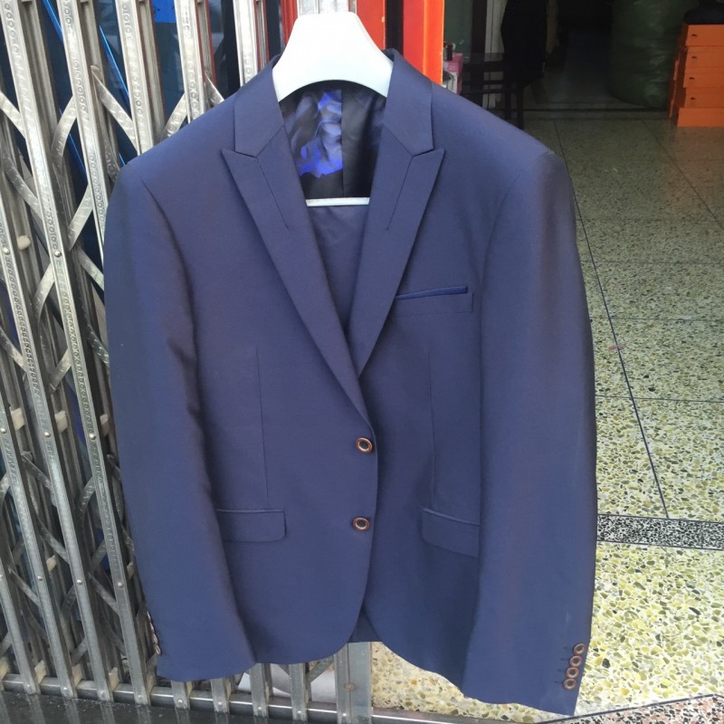 海瀾之傢剪標男士西服套裝 寶藍色075批發・進口・工廠・代買・代購