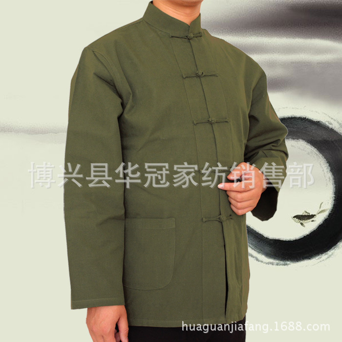 批發純棉老粗佈唐裝打底衫居士服練功服禪服工廠,批發,進口,代購