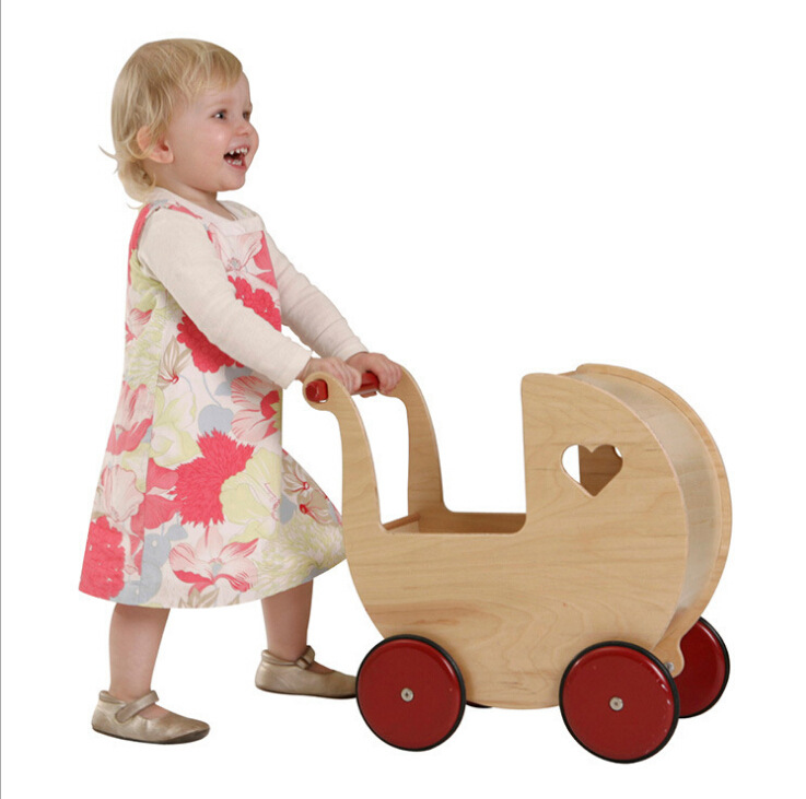 木製兒童玩具品牌紅色心型推車學步車批發・進口・工廠・代買・代購