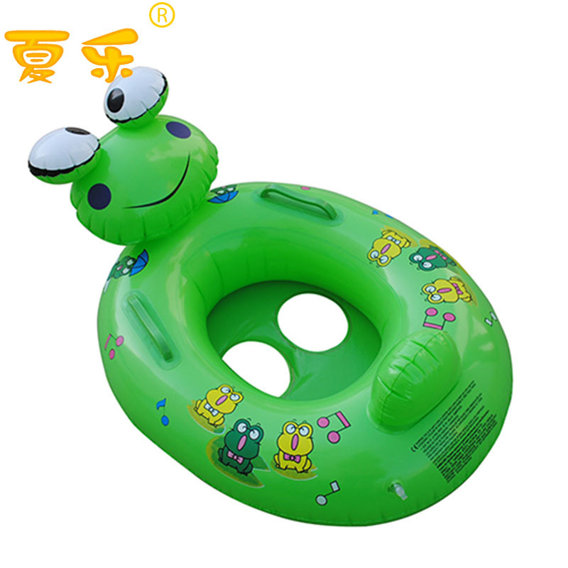 夏樂新款 PVC嬰兒充氣遊泳圈 小青蛙兒童遊泳艇 加厚卡通坐圈工廠,批發,進口,代購