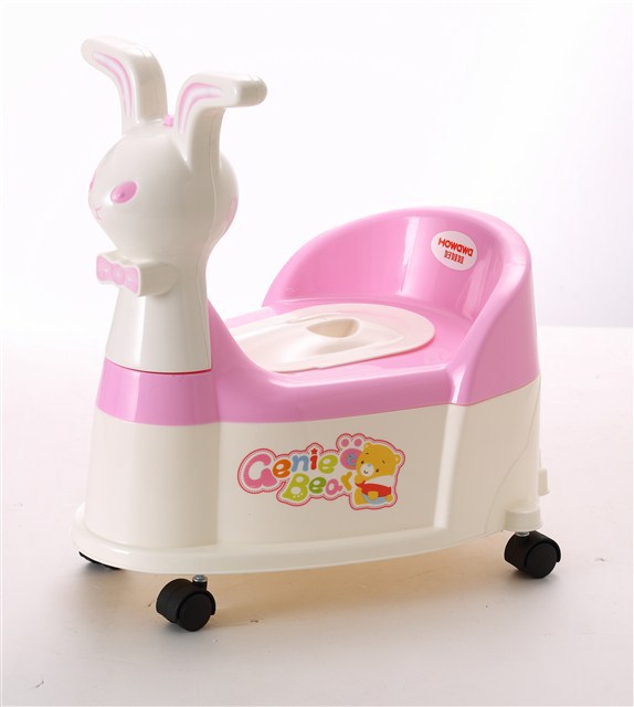 小白兔抽屜式尿便盆坐便凳寶寶嬰兒坐便器帶滑輪工廠,批發,進口,代購