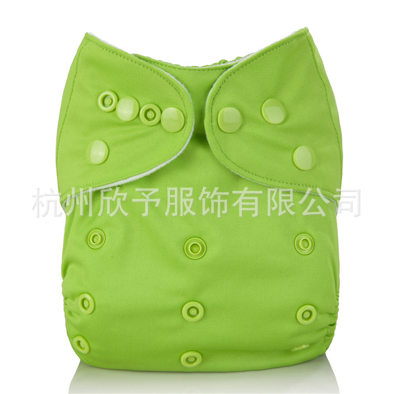 一件代發 防水透氣雙排扣可調節 時尚環保佈尿褲 綠色彩扣尿褲工廠,批發,進口,代購