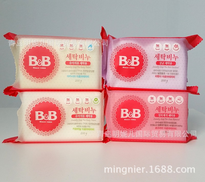 韓國進口保寧洗衣皂四種香味殺菌消毒安全去污漬不傷手B&B肥皂工廠,批發,進口,代購