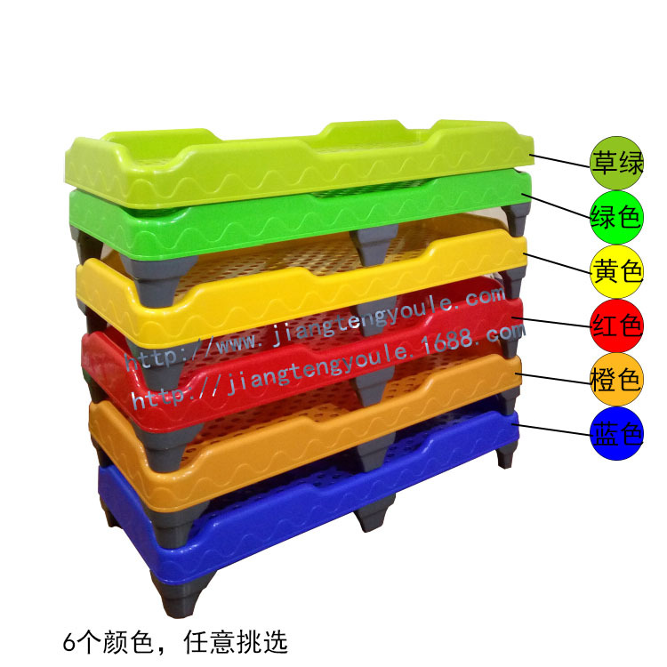 廠傢直銷幼兒園整體註塑一體床分體註塑床寶寶塑料午休床工廠,批發,進口,代購