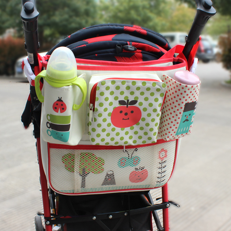 韓國卡通嬰兒推車背袋寶寶用品收納袋奶瓶水杯手推車掛包掛袋批發・進口・工廠・代買・代購