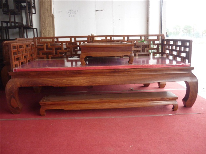 古典紅木傢具 實木曲尺羅漢床 非洲黃花梨萬字羅漢床3件套可訂做工廠,批發,進口,代購