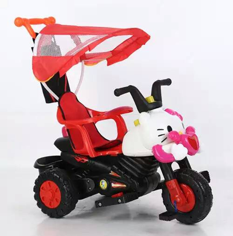 兒童電動摩托三輪車帶手推把腳踏車寶寶嬰幼兒男女童電瓶車多功能批發・進口・工廠・代買・代購