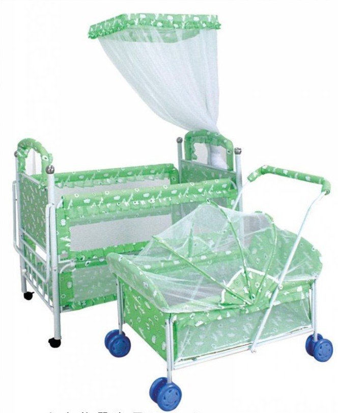 醒目仔9888嬰兒鐵床 大小雙床 寶寶床 BB床 帶蚊賬童床批發批發・進口・工廠・代買・代購