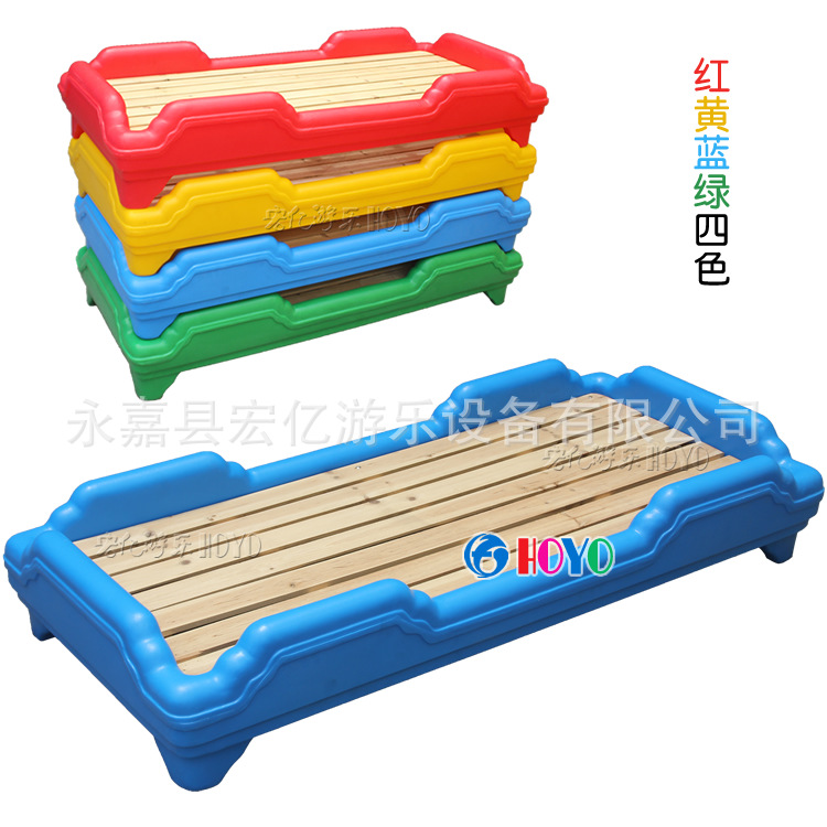幼兒園專用床 兒童塑料床 嬰幼兒木床 實木單人床 折疊床 木板床批發・進口・工廠・代買・代購