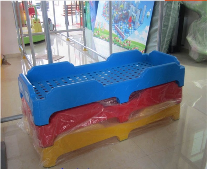 新款幼兒床 兒童專用床 幼兒園塑料床 兒童午睡塑料床疊疊床加厚工廠,批發,進口,代購