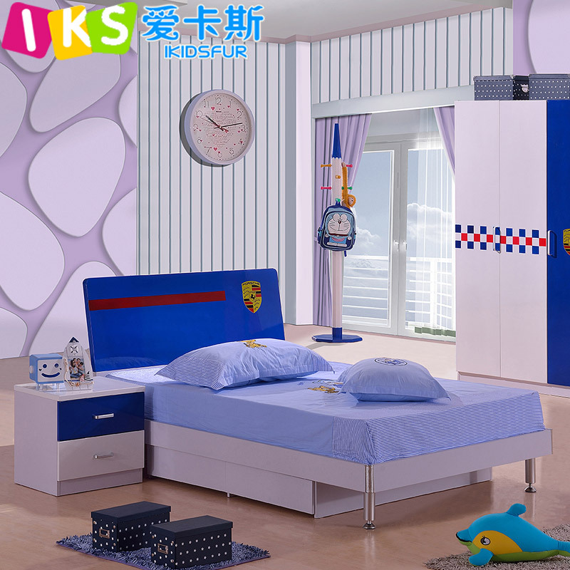 兒童床男孩1.2米1.5米創意王子床臥室組合房兒童傢具套房工廠,批發,進口,代購