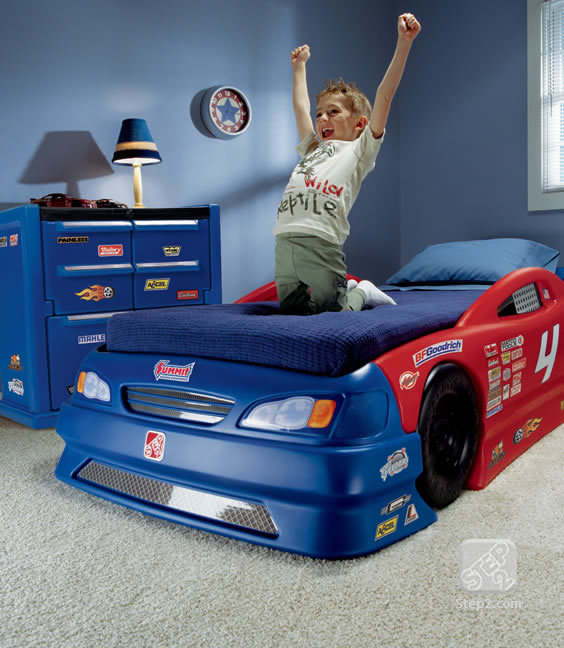 正品美國Step2玩具傢居汽車兒童床 卡通賽車床 環保塑料743400工廠,批發,進口,代購