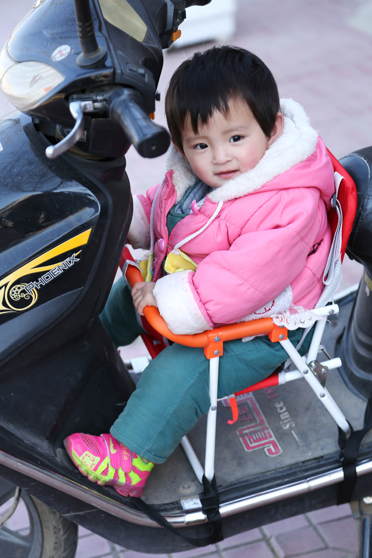 廠傢直銷電動車前置座椅 踏板腳踏車前置兒童座椅 適合1-4周兒童批發・進口・工廠・代買・代購