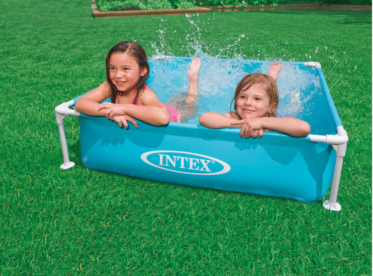 原裝正品INTEX迷你方形管架戲水池浴盆遊泳池沙池海洋球池57173工廠,批發,進口,代購