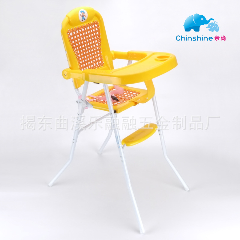 廠傢直銷兒童高腳折疊餐椅仿藤塑料嬰兒餐椅便攜三檔調節高腳椅工廠,批發,進口,代購
