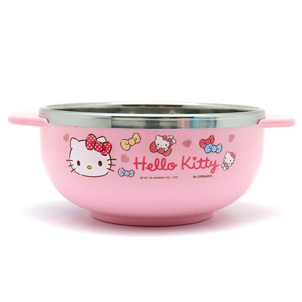 韓國進口2016新款凱蒂貓兒童餐具不銹鋼小碗工廠,批發,進口,代購