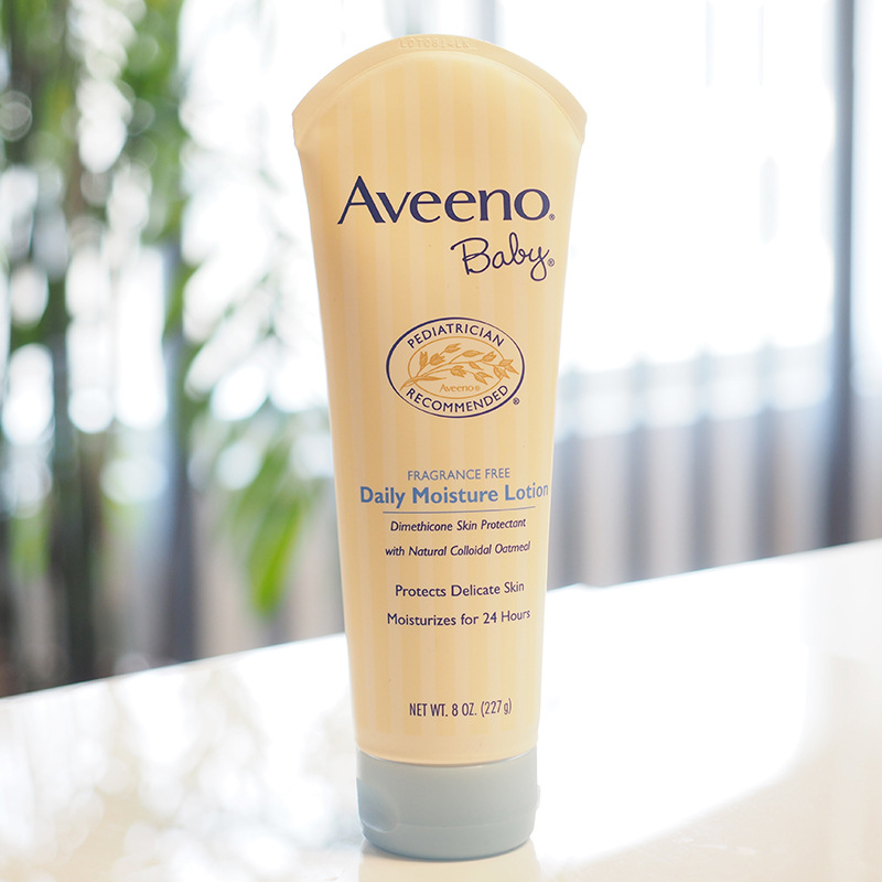 美國aveeno艾維諾燕麥保濕潤膚乳身體乳 227g淺藍蓋 17.7工廠,批發,進口,代購