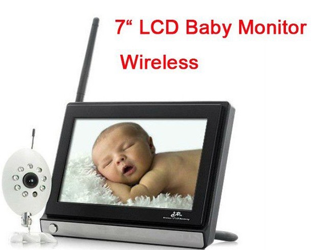 2.4G 7寸無線嬰兒監視器 Baby monitor   無線嬰兒看護器  帶紅外工廠,批發,進口,代購