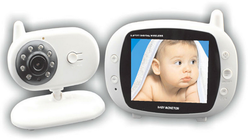 3.5寸無線數字嬰兒監控器 夜視看護器 內置音樂鋰電 溫度顯示批發・進口・工廠・代買・代購