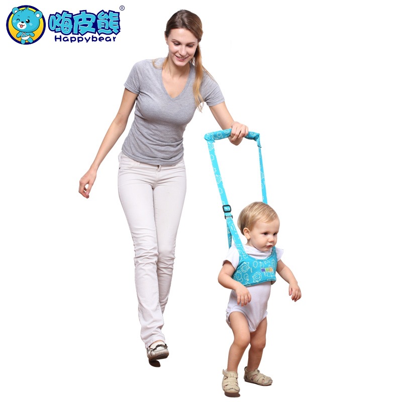 嗨皮熊嬰兒學步帶功能能透氣學步帶兩用提籃式寶寶學行帶護腰批發・進口・工廠・代買・代購