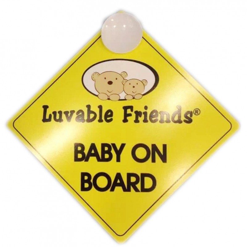 美國Luvable friends正品BABY ON BOARD吸盤式警告牌工廠,批發,進口,代購