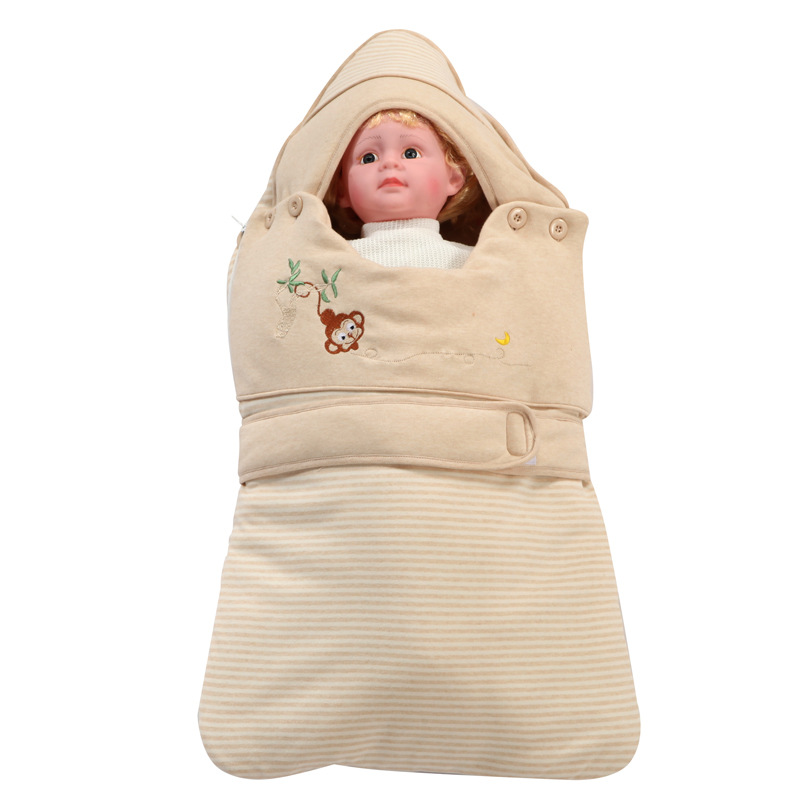 凱芙蘭 彩棉有綁帶抱被 嬰兒包被 純棉抱被 全棉包被 招代理工廠,批發,進口,代購