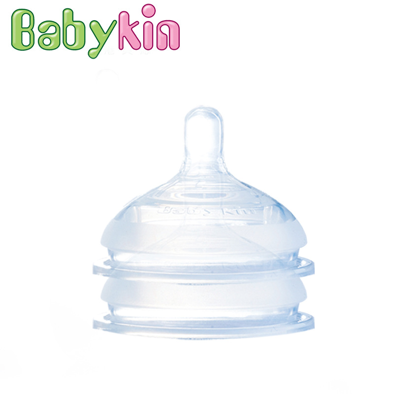 BabyKin矽膠奶嘴 安全無毒矽膠嬰兒用品 母乳實感寬口徑 2個裝工廠,批發,進口,代購